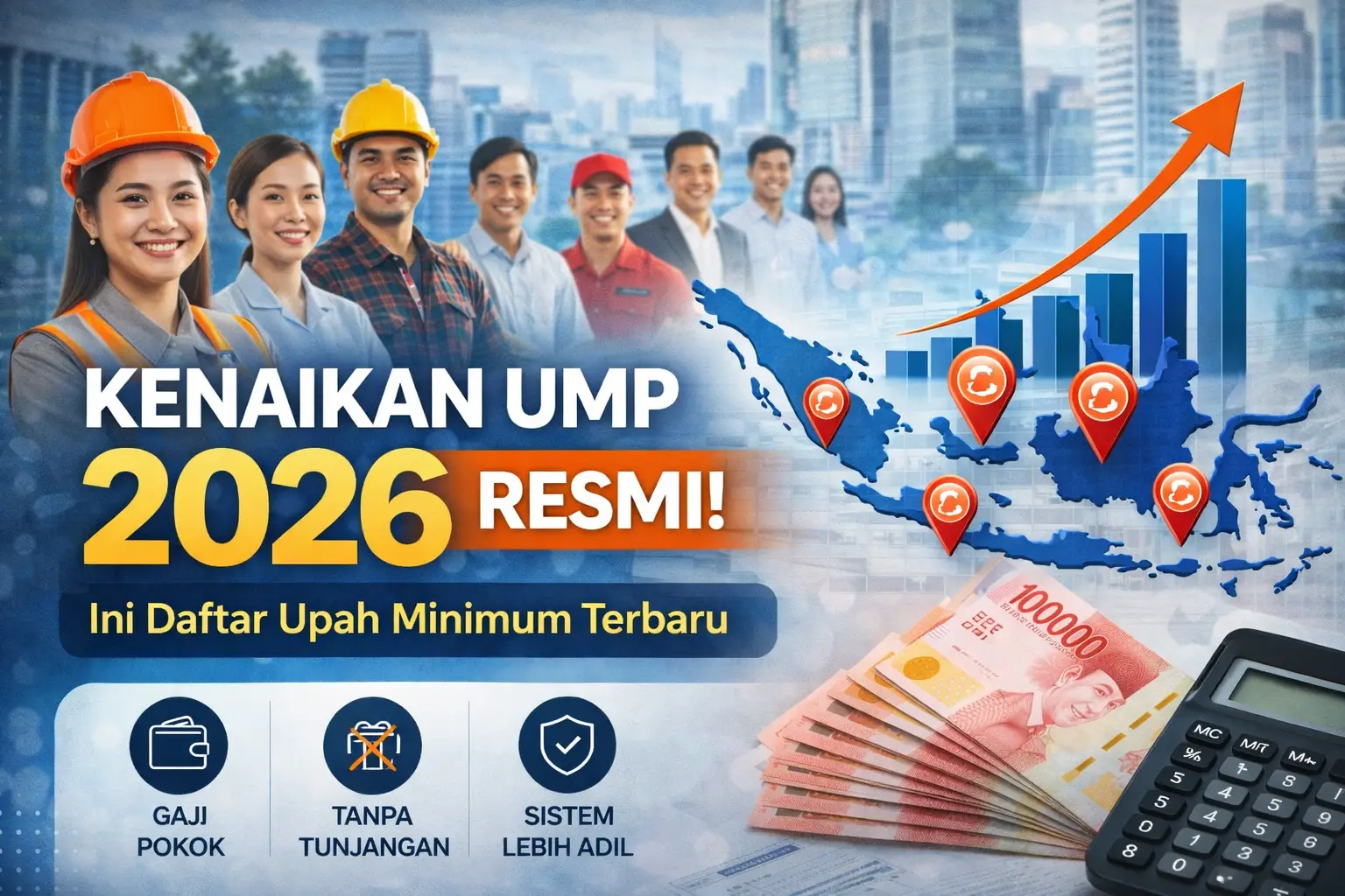Kenaikan UMP 2026 resmi daftar upah minimum terbaru Indonesia